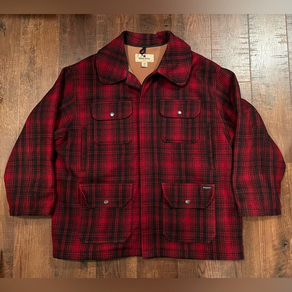 Wooorich 503 Red Plaid Wool Chore Coat
